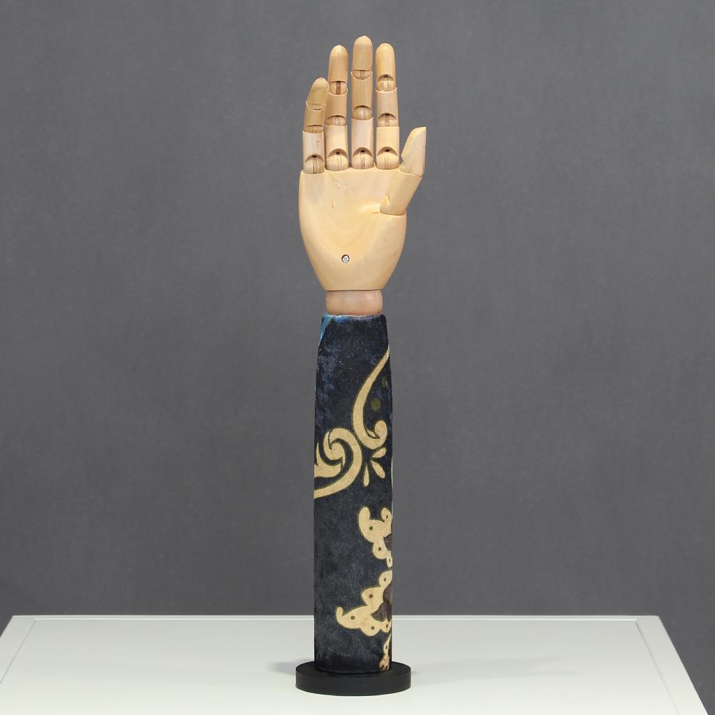 Wooden Articulated Display Hand Model Manicure Practice Painting Mannequin Flower 2