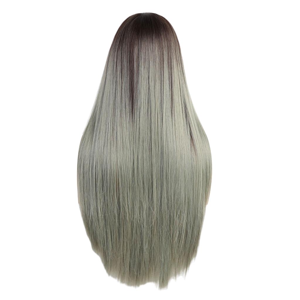 28'' Women Fashion Long Straight Synthetic Harajuku Anime Cosplay Party Wigs