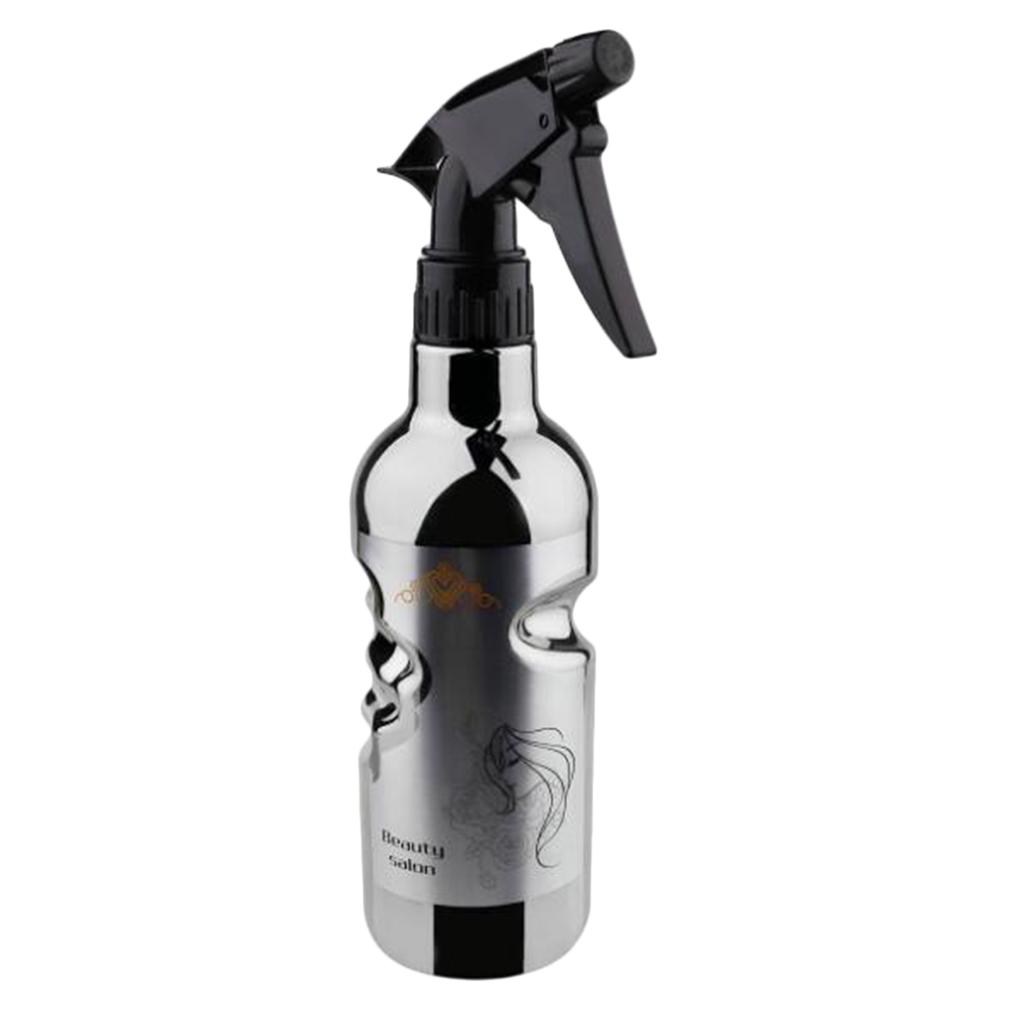 500ml Plastic Hair Styling Trigger Spray Bottle Fine Mist Sprayer Container Silver