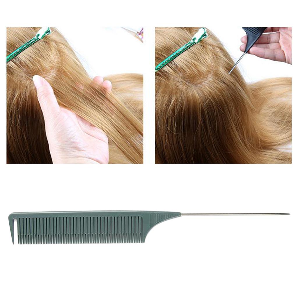 New Professional Weaving Highlighting Foiling Hair Comb for Hair Styling Gray