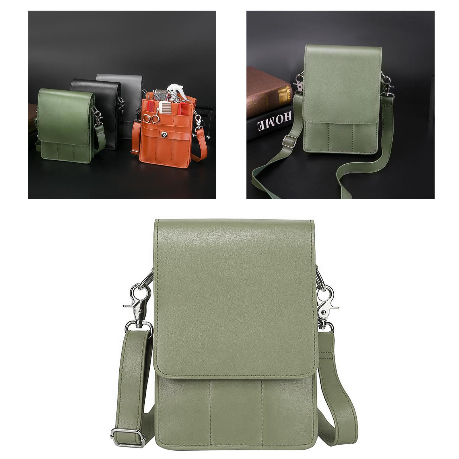 Hairdressing Holster Pouch Waist Bag Belt Scissors Shears Holder Light Green