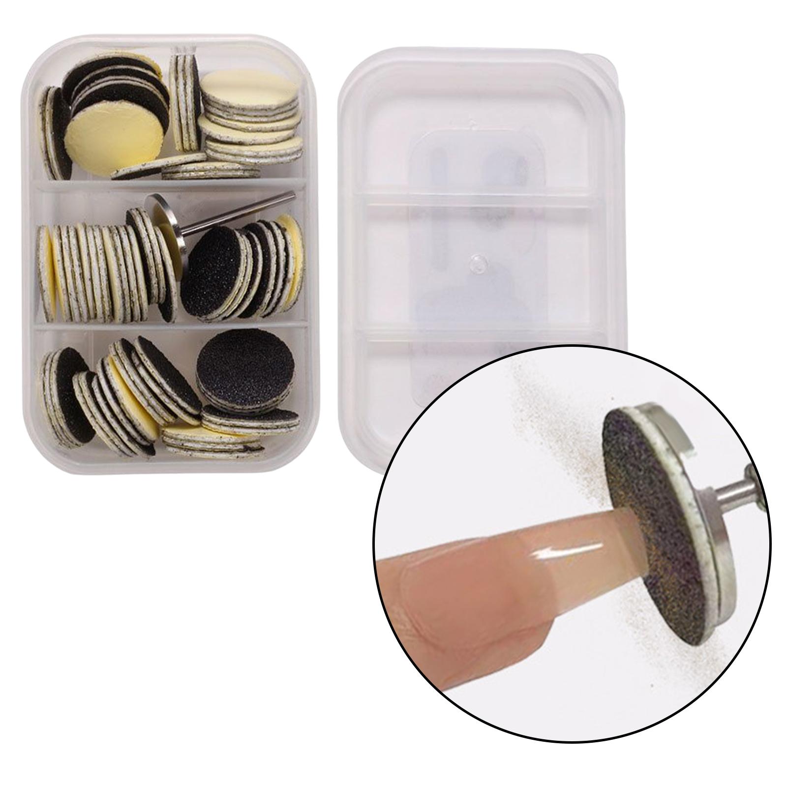 60Pcs Replaceable Sanding Papers Pedicure for Electric Foot Rasp files  20mm