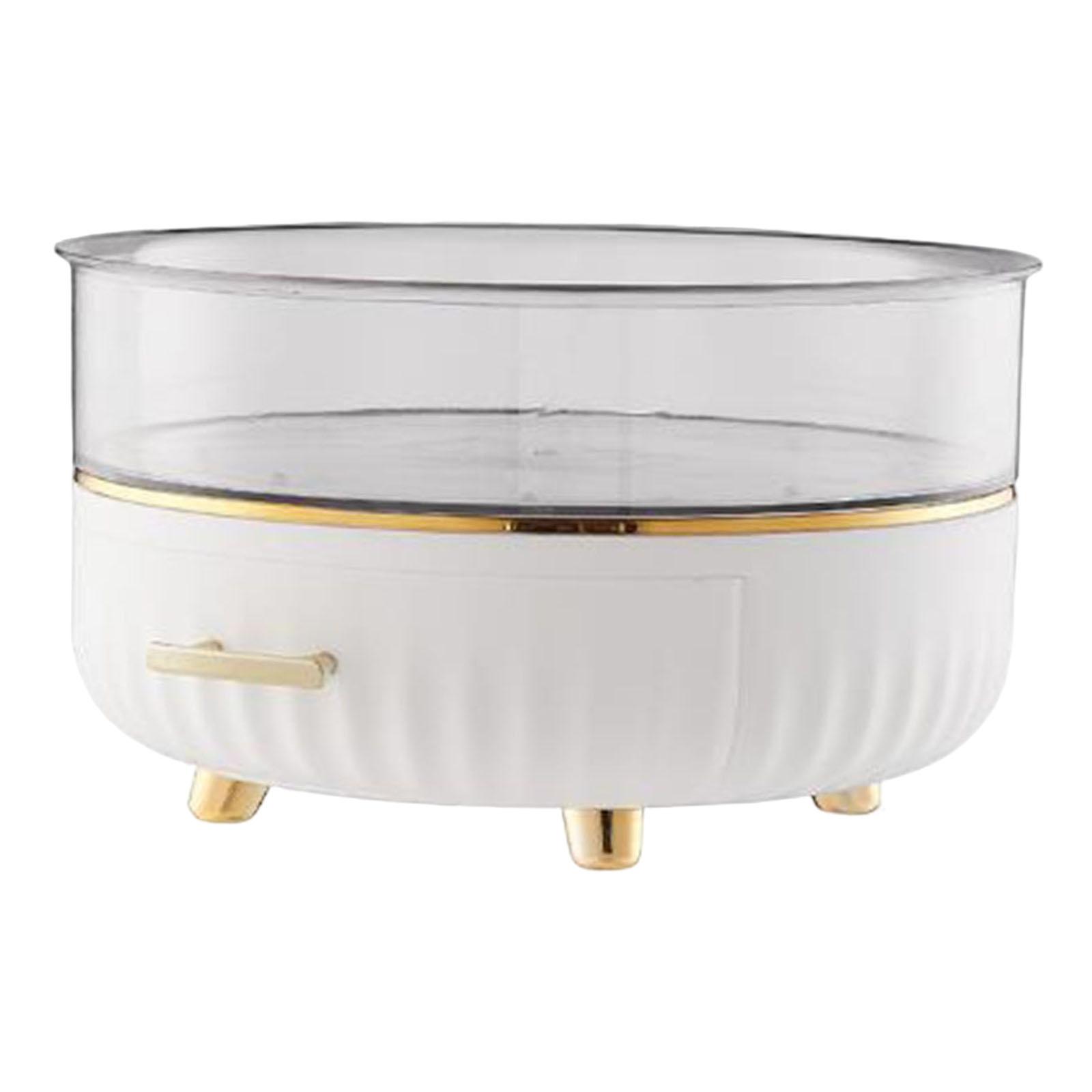 Multifunctional Makeup Organizer 2 Tier for Condiment kitchen White