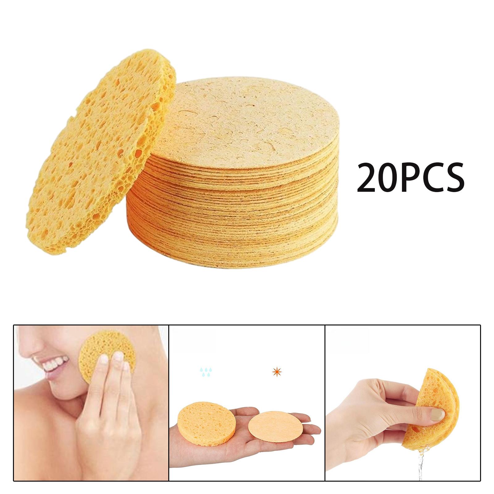 Compressed Facial Sponges for Face Cleansing Reusable Cosmetic Sponge