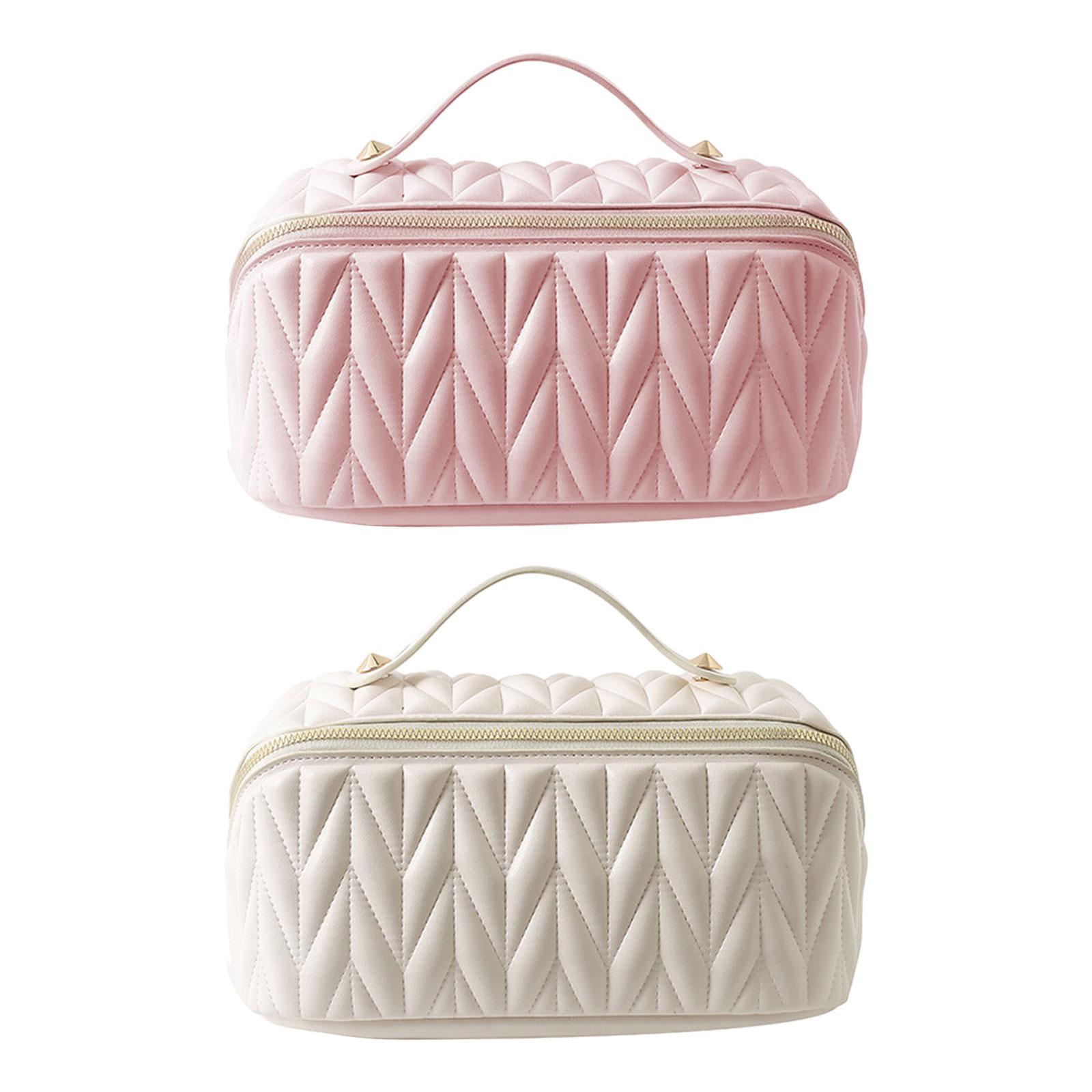 Travel Cosmetic Bag Travel Cosmetic Organizer for Business Trip Hotel White