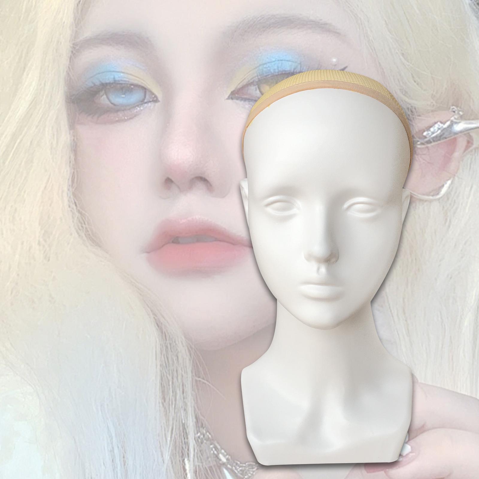 Cosmetology Doll Face Head Practice Training Head Mannequin Head for Jewelry
