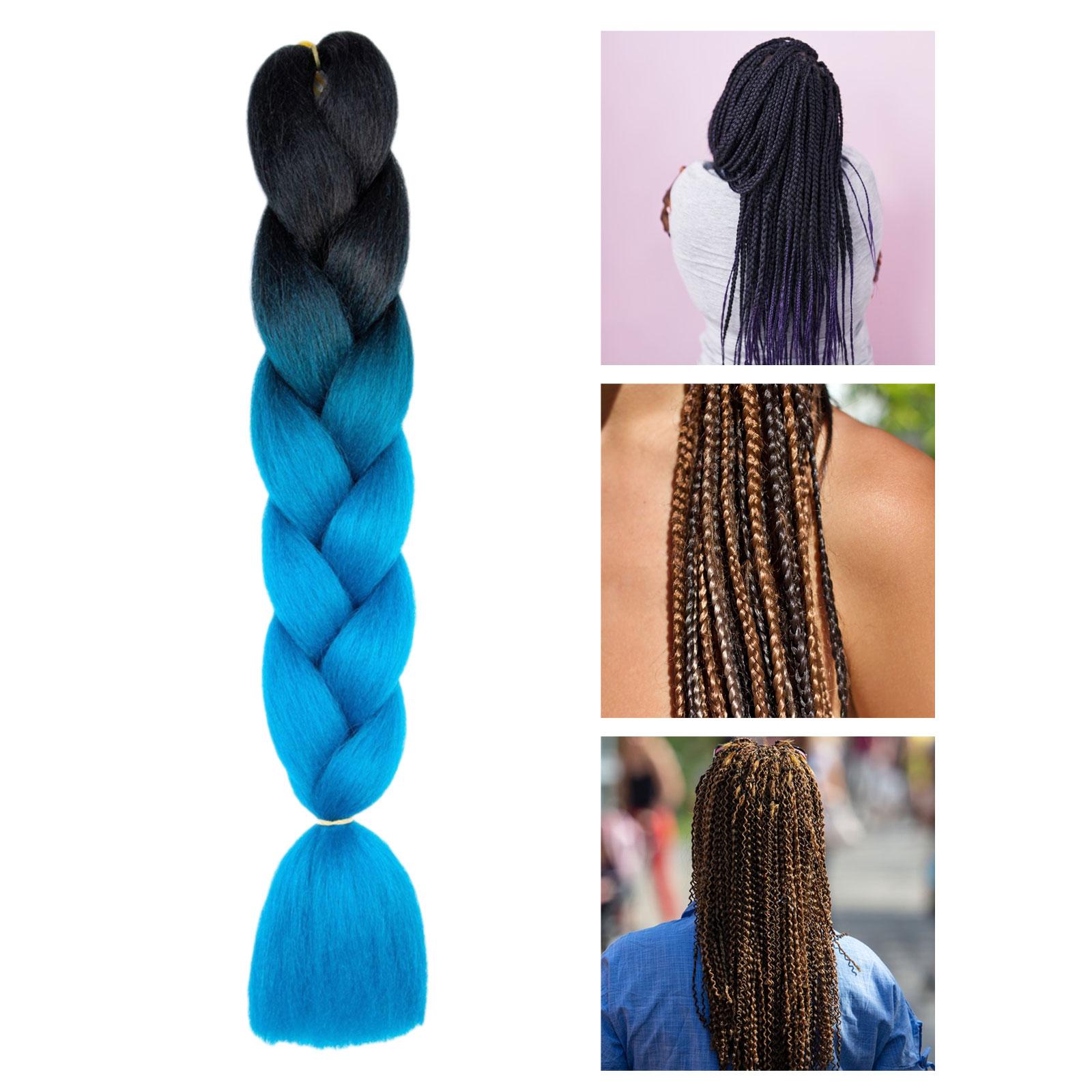 Jumbo Braiding Hair 23.62'' DIY Portable Crochet Braid for Holiday Daily Use B22