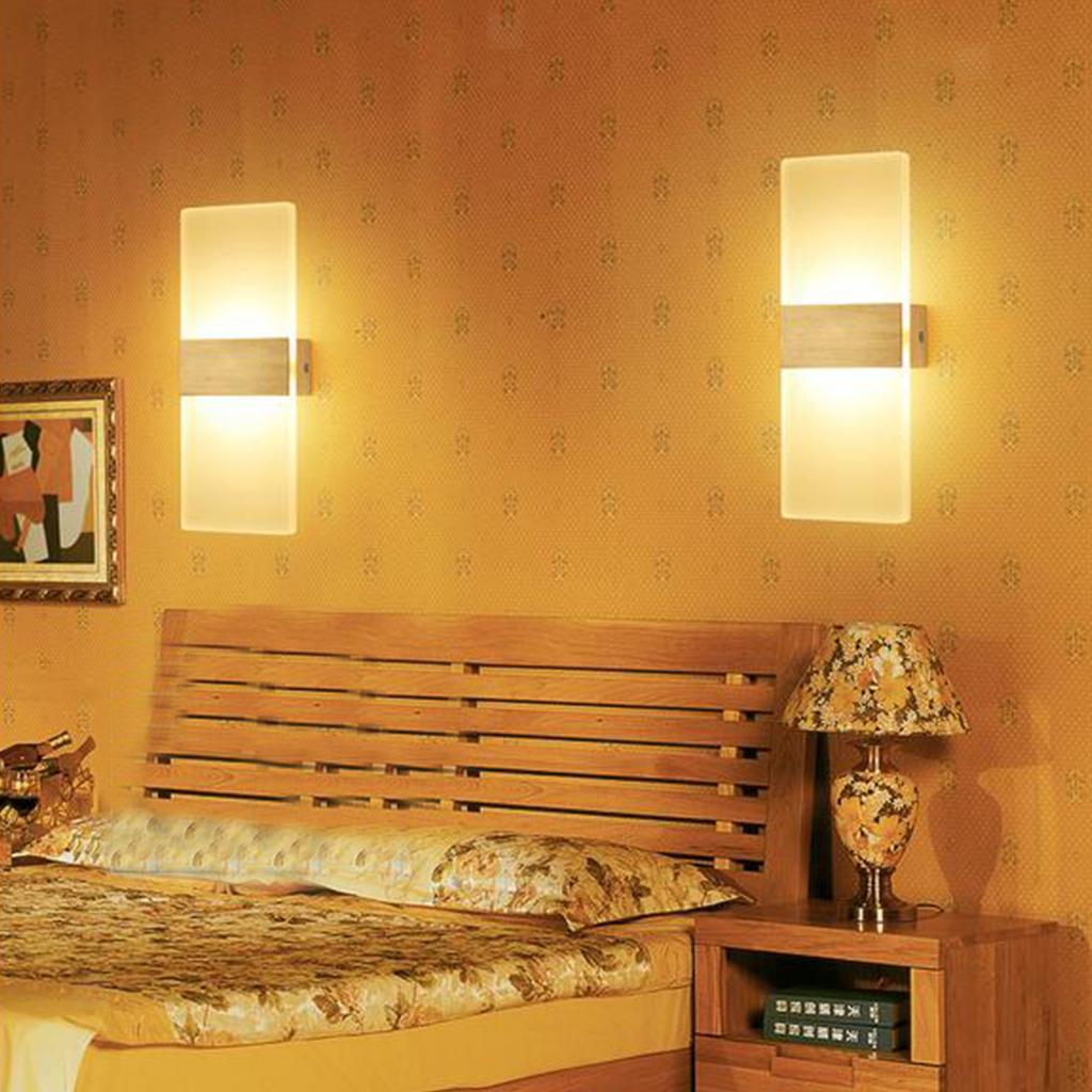 Details About Modern Acrylic Ac85 265v Led Wall Lamp Sconce Bedroom Pathway Decorative Lamp