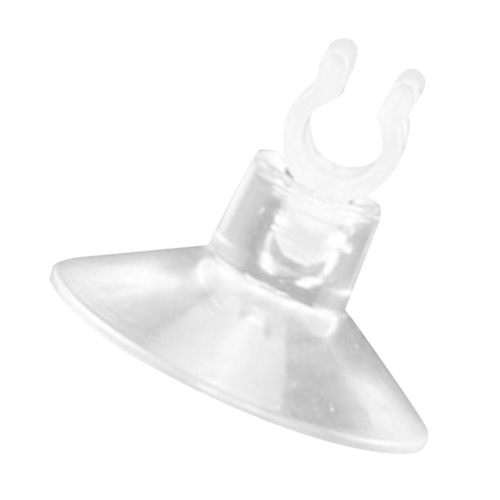 10 x transparent Saugnäpfe mit Haken für Fenster