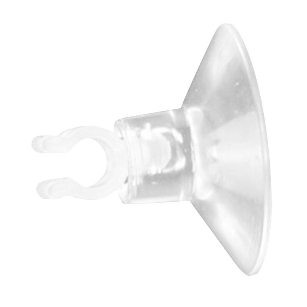 10 x transparent Saugnäpfe mit Haken für Fenster