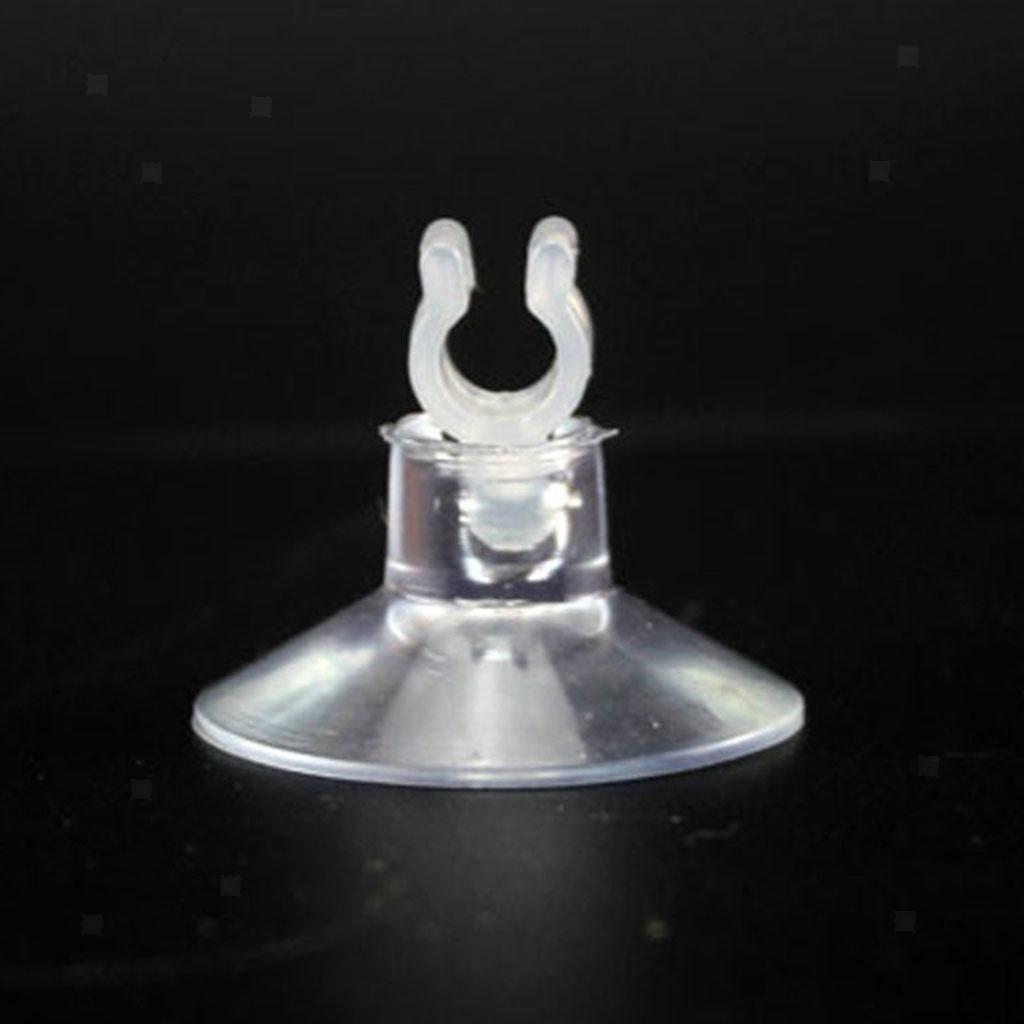 10 x transparent Saugnäpfe mit Haken für Fenster