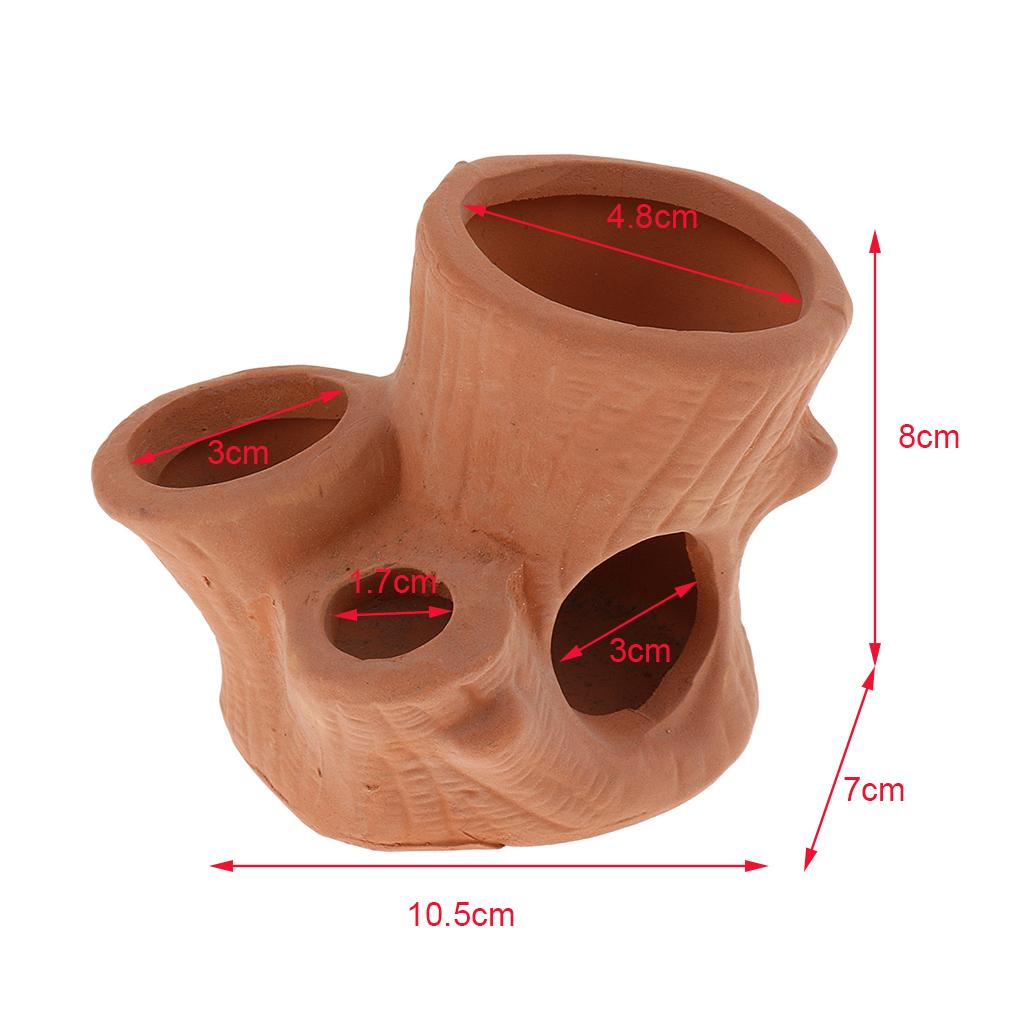 Aquarium Fish Tank Ceramic Breeding Cave Landscape Fish Shrimp Nest 4