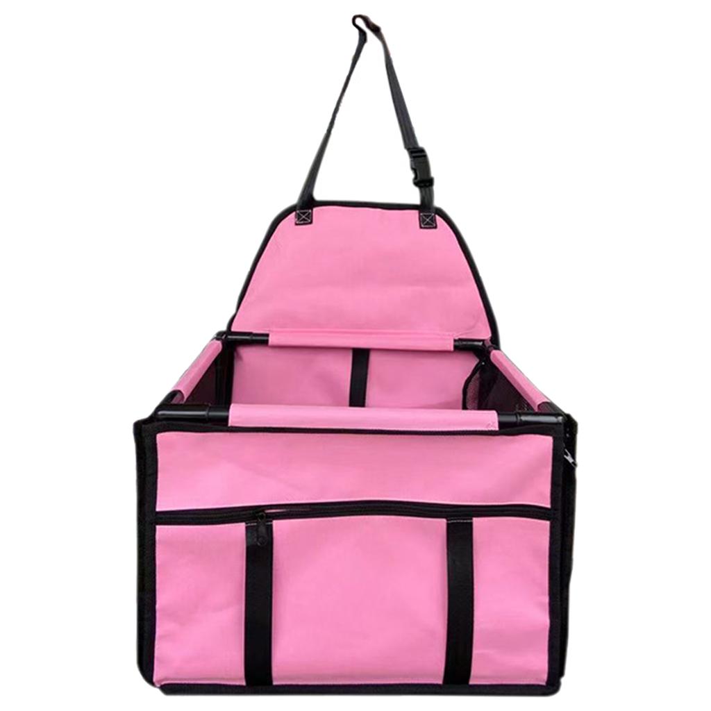 Pet Car Booster Seat Carrier Cats Portable Dog Car Seat Pink