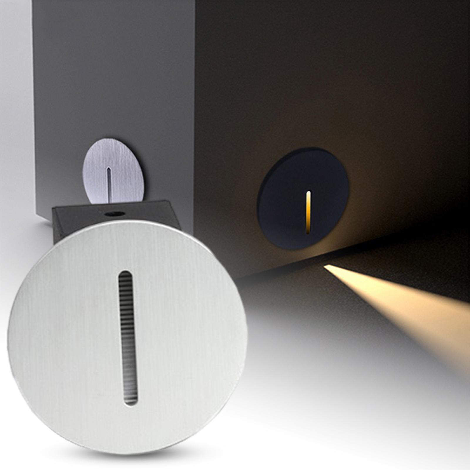 Mini Staircase Light Recessed Sconces Indoor Fixture 3W  White Round