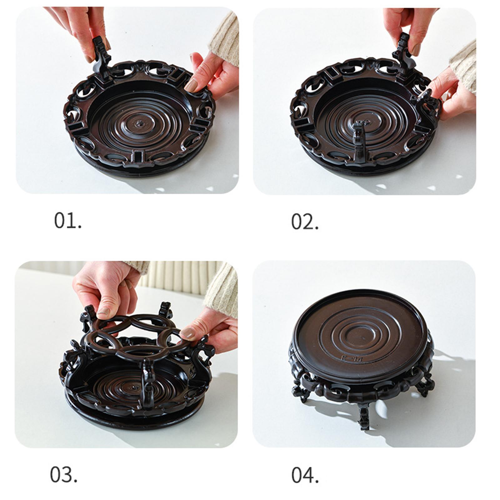 Fish Bowl Display Stand Bracket Aquatic Aquarium Planter Fishes Tank Holder