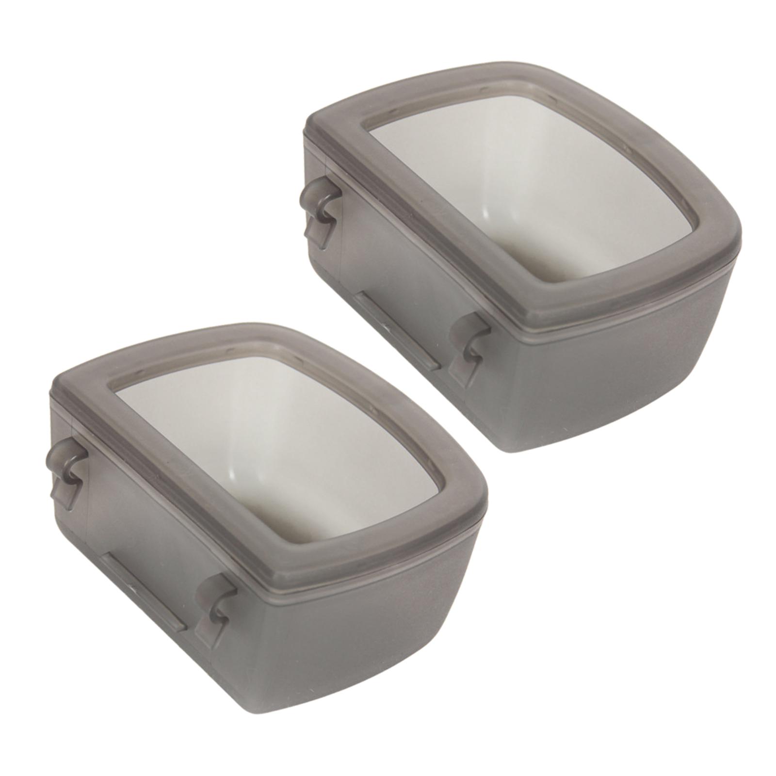 Crate Dog Bowls Gray
