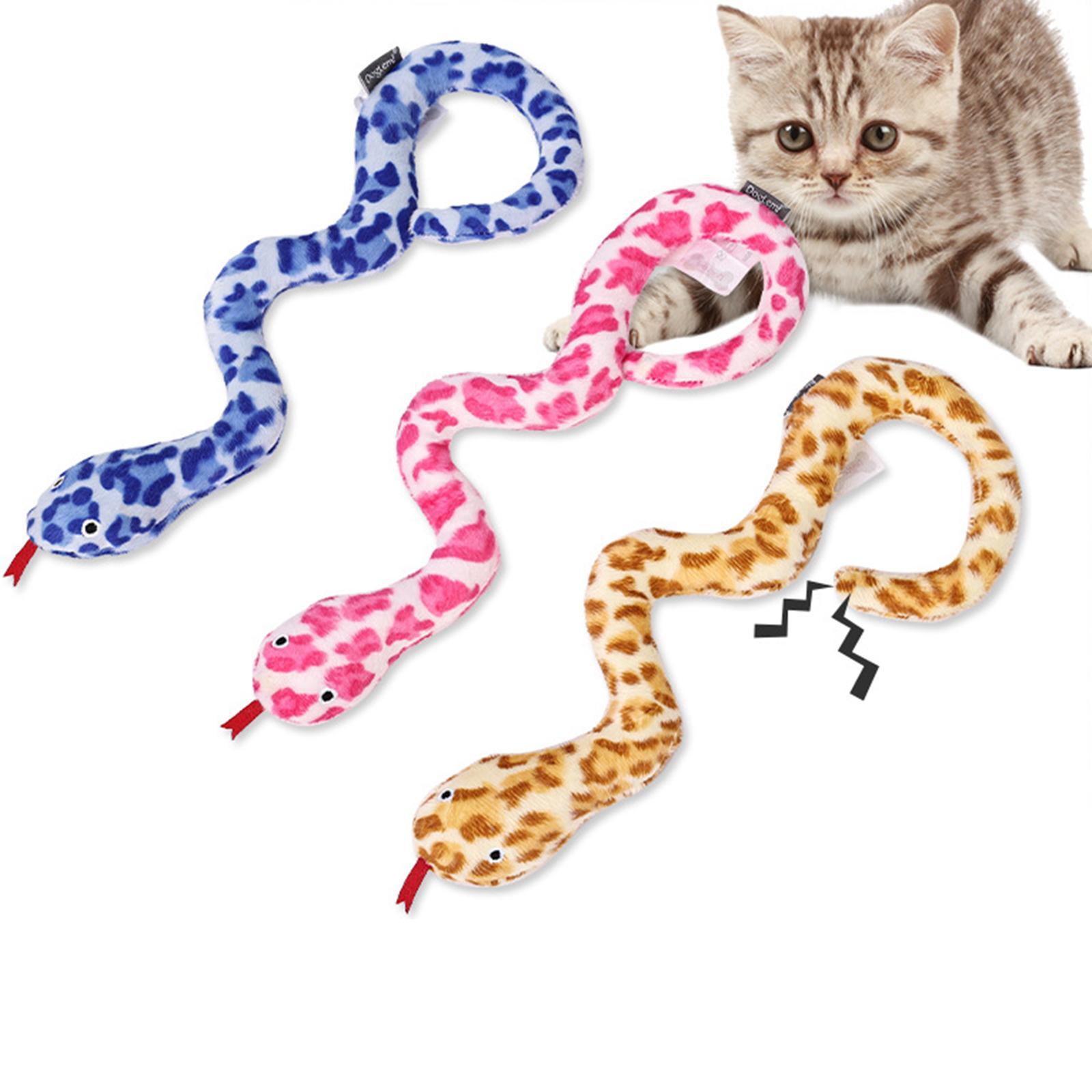 Cat Toothbrush Catnip Toy Snake Christmas Birthday Present Resistant Cat Toy pink