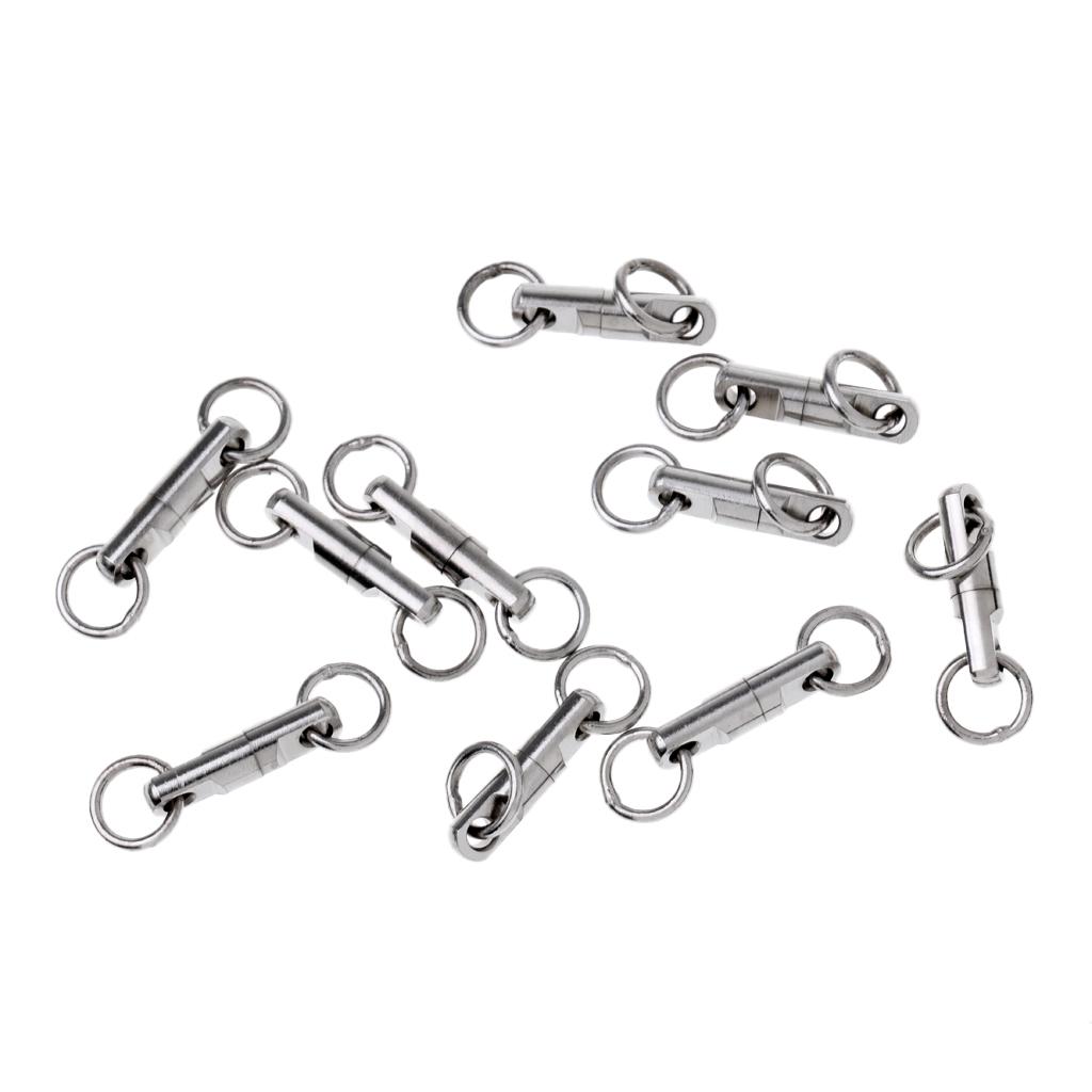 10pcs Fishing Ball Bearing Swivels Heavy Duty Big Game Fishing Swivels   65005546 5 Image 