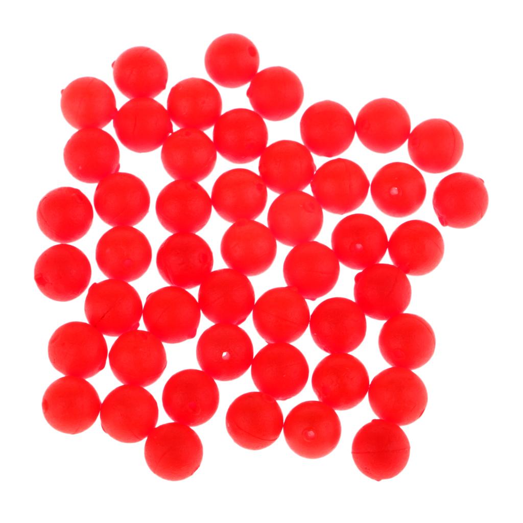 50pcs Fishing Float Ball EVA Foam Ball Striking Beans Buoyancy Bobber XS