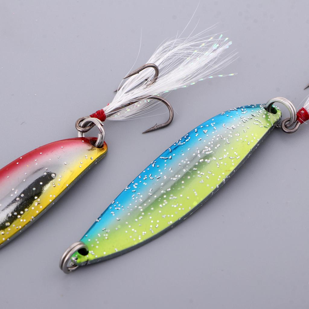 5pcs Metal Fishing Spoons Lure Hard Baits for Trout Bass
