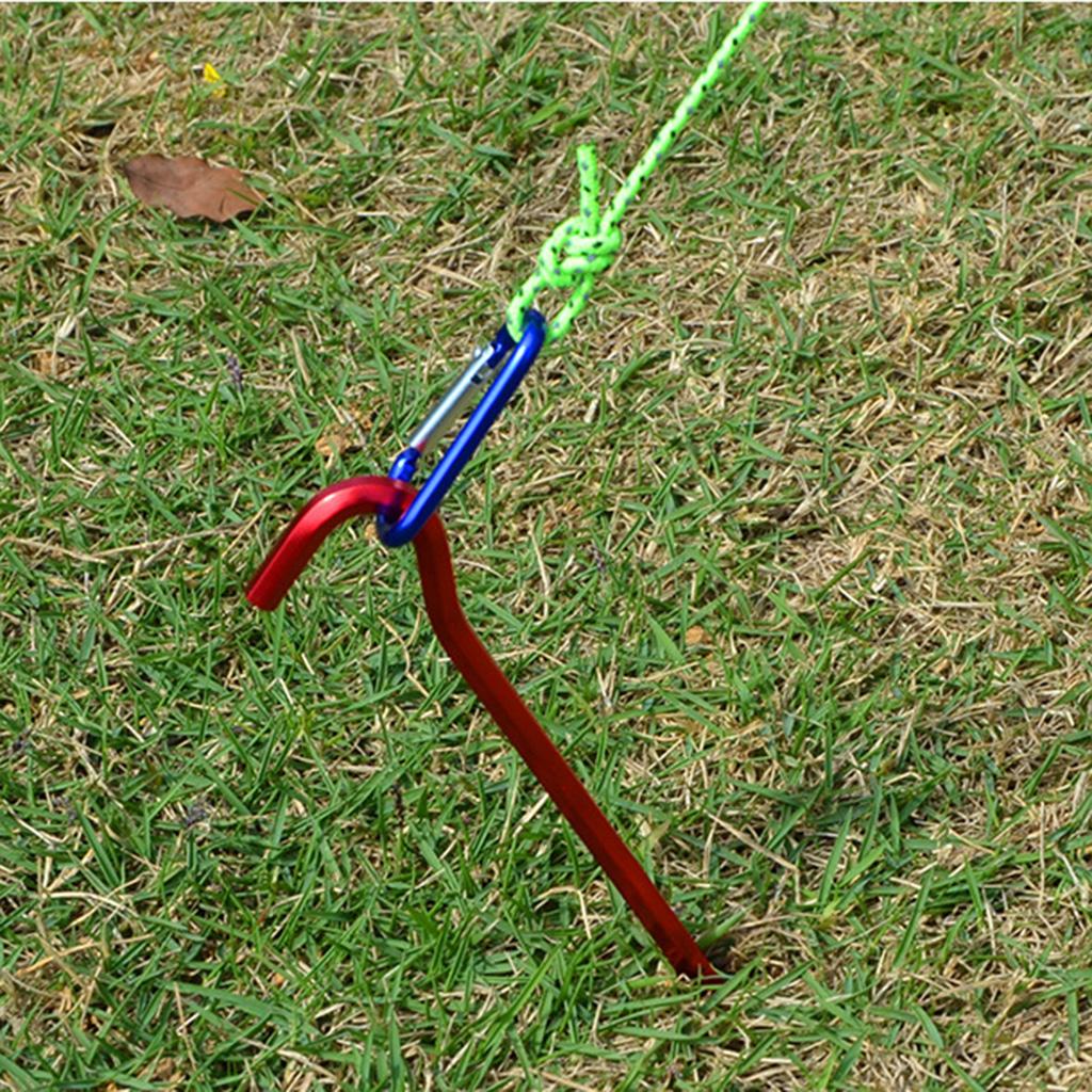 5pcs 18cm Aluminum Tent Pegs Nails for Outdoor Camping Awning Canopy Stakes eBay