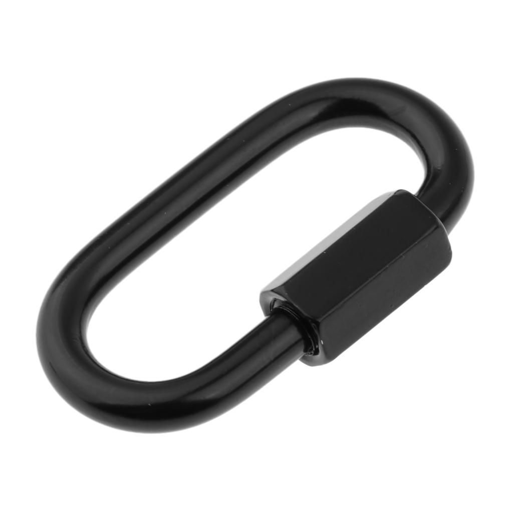 HEAVY DUTY QUICK LINK SCREW LOCK Chain Fastener Hook Carabiner Outdoor Sport