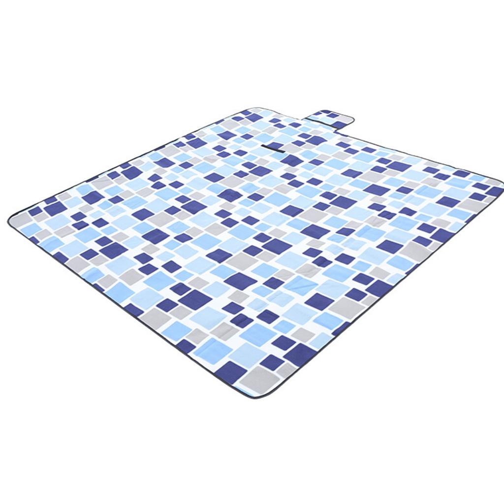 Outdoor Beach Folding Camping Mattress Pad 2x2M Blue