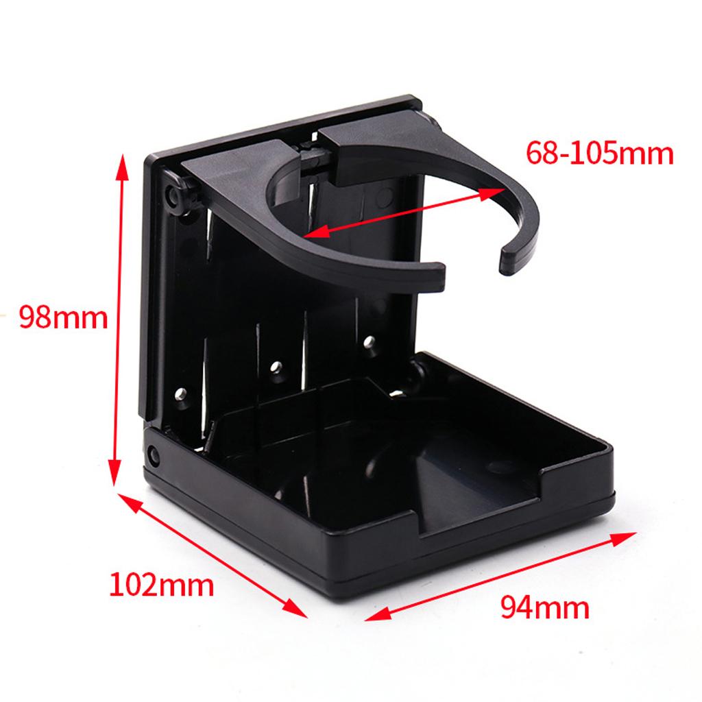 10x Universal Car Folding Cup Adjustable Drink Holder White+Black