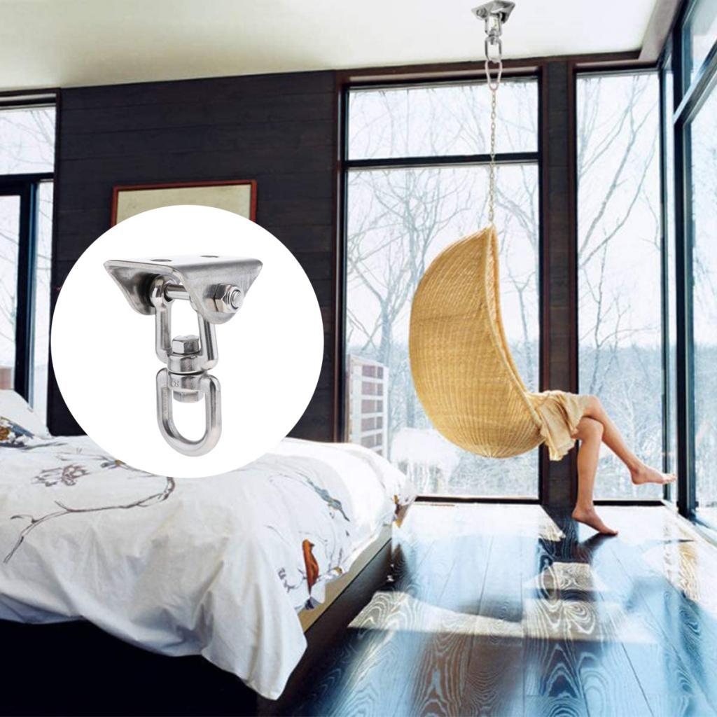 Hammock Chair Hanging Kit Swivel Hook Hanging Ceiling Mount Hardware C