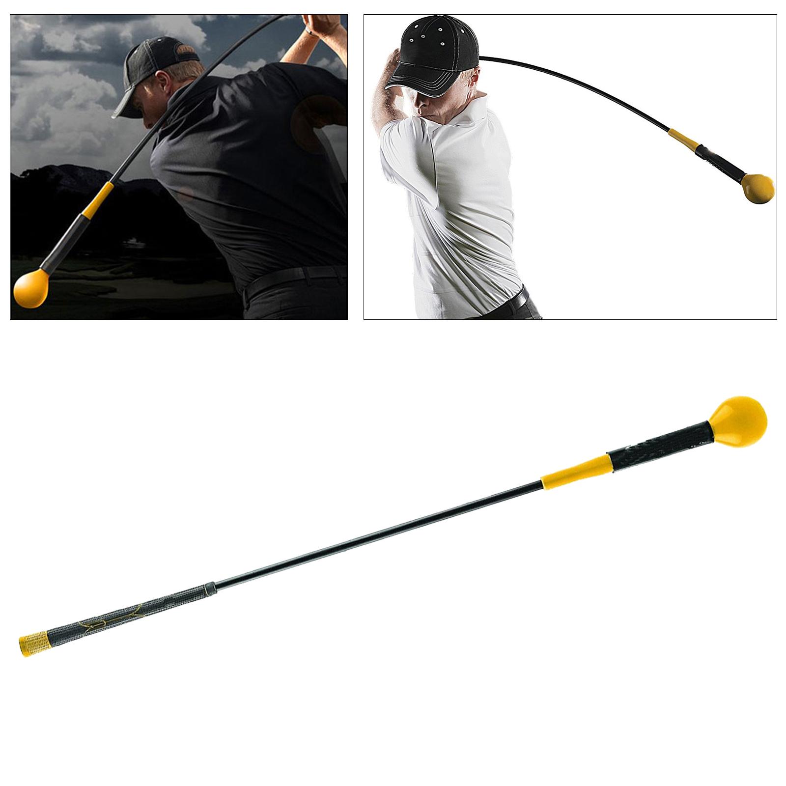 Golf Swing Trainer Stick Practice Power Strength Tempo Flex Training Indoor