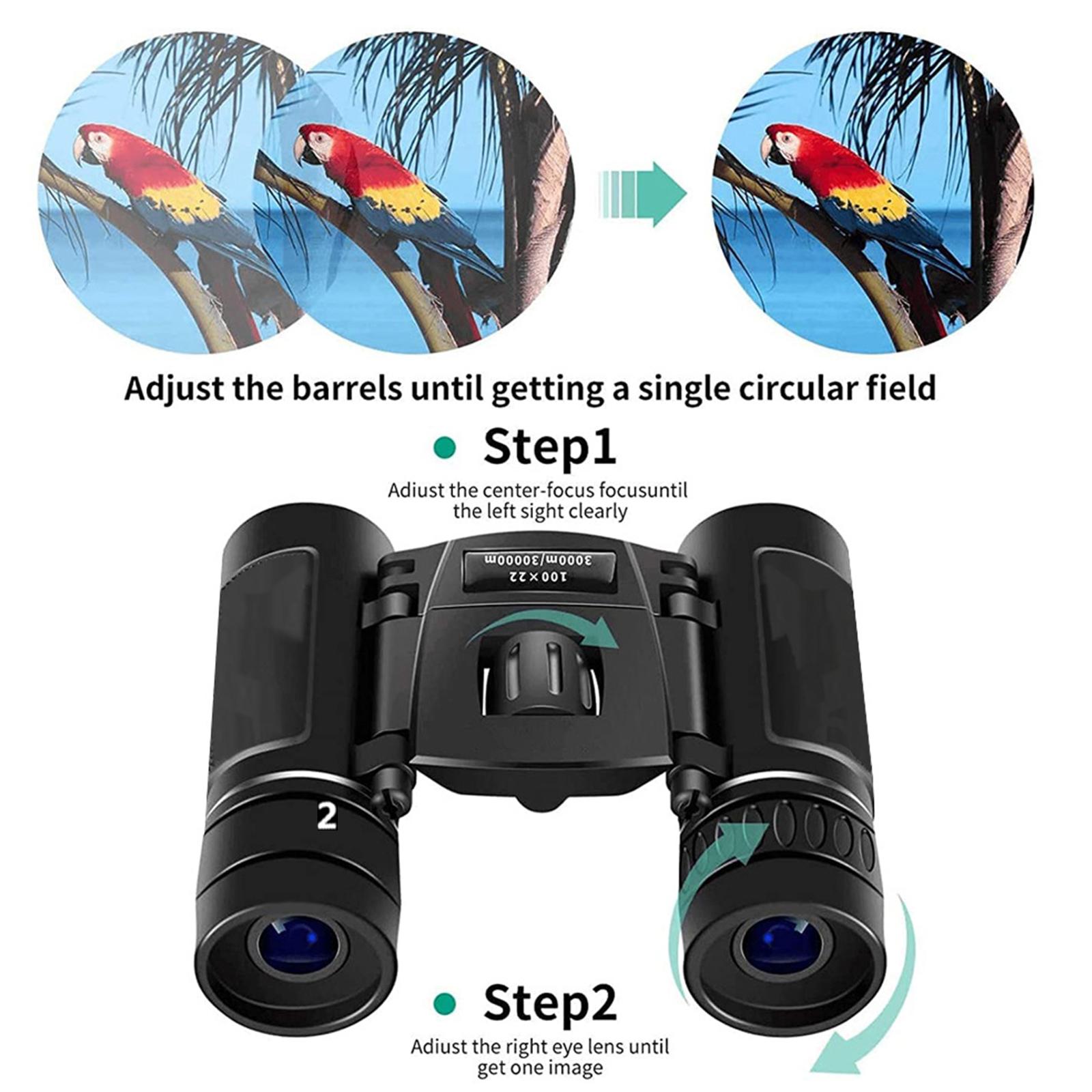 200x25 Binoculars Telescope Long Distance for Concert Theater No Clip