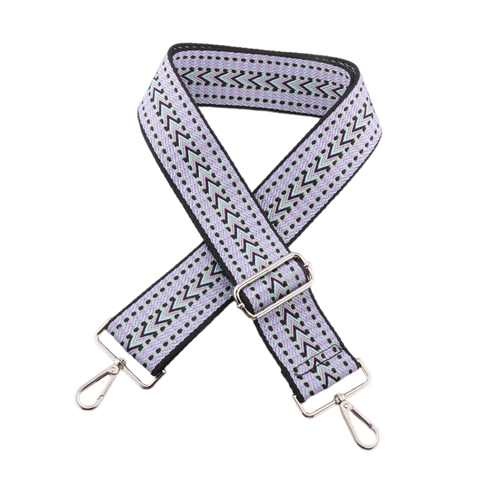 Wide Shoulder Strap Replacement Belts Adjustable Wallet Bag Repair Purple