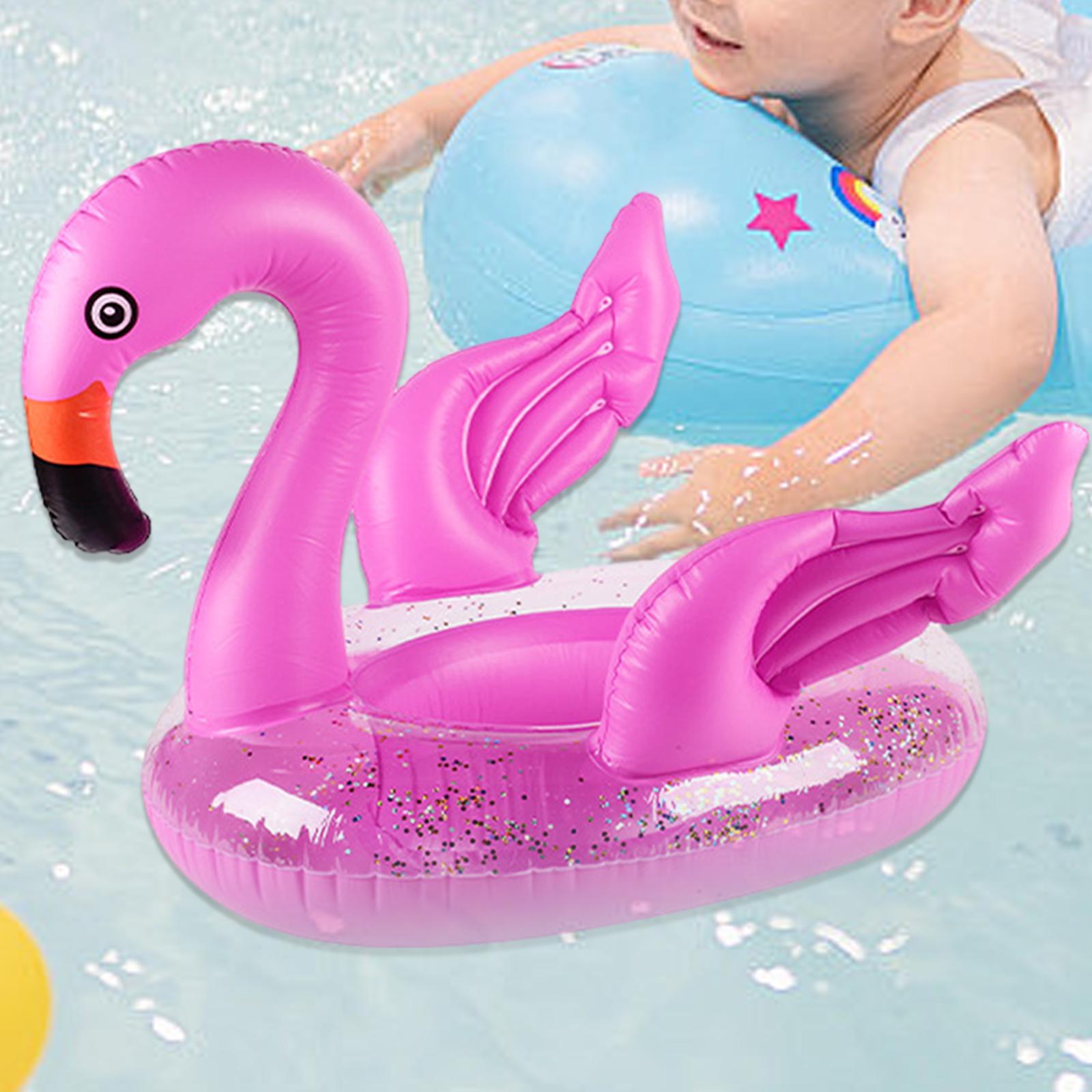 Kids Inflatable Pool Float Beach Float for Swimming Water Sports Travel Flamingo