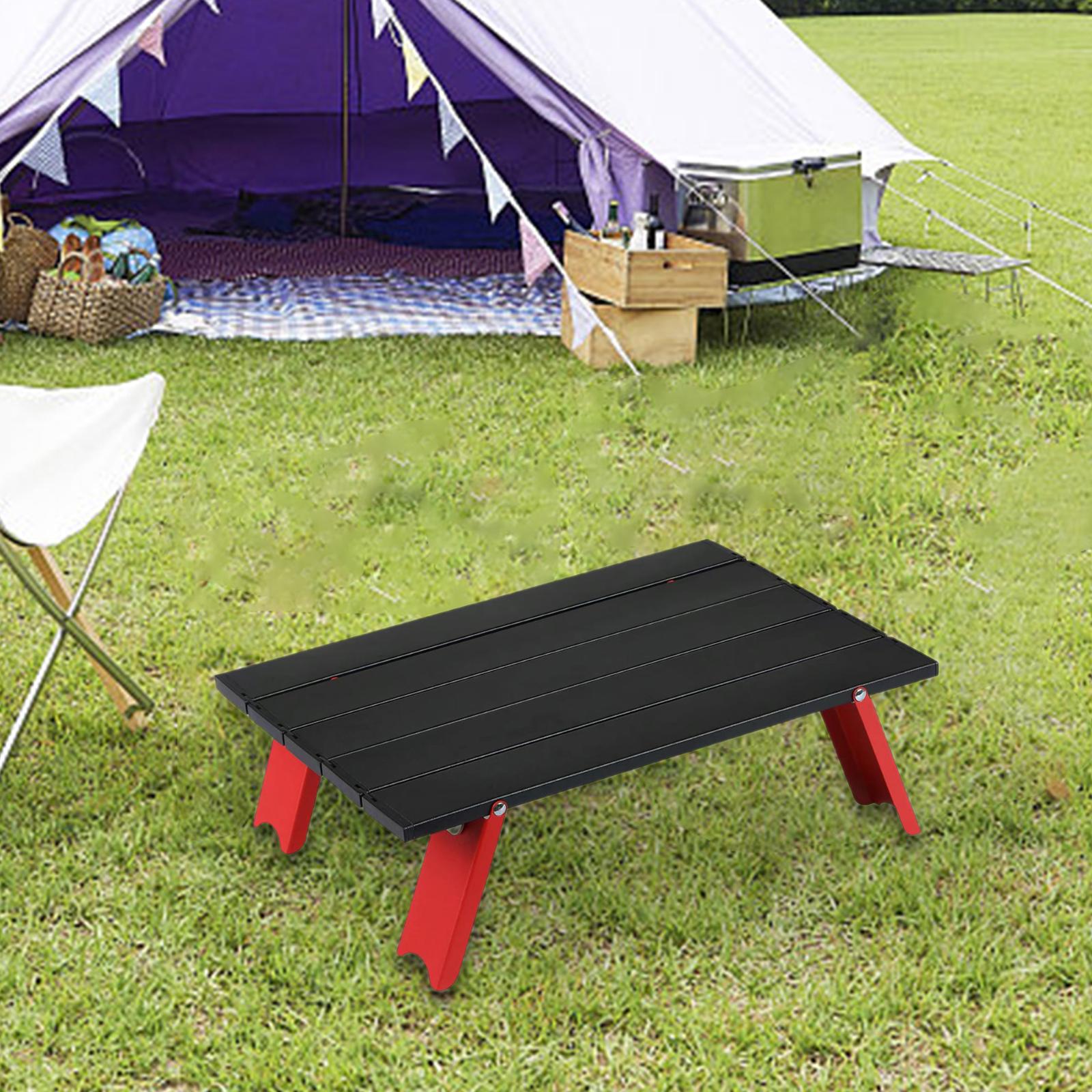 Foldable Camping Table Sturdy Aluminium Alloy for Fishing Backpacking Picnic C