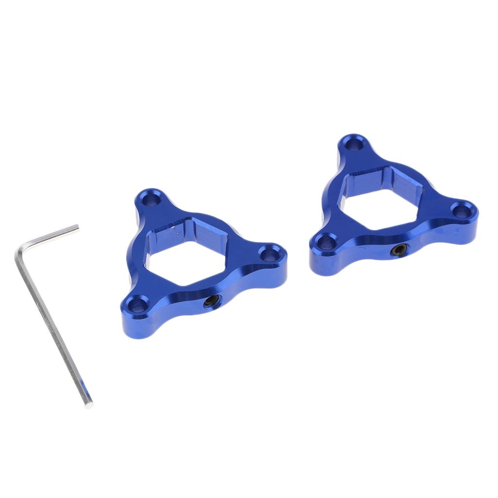 2xCNC Aluminum Motorcycle Front Suspension Fork Preload Adjusters 17mm Blue