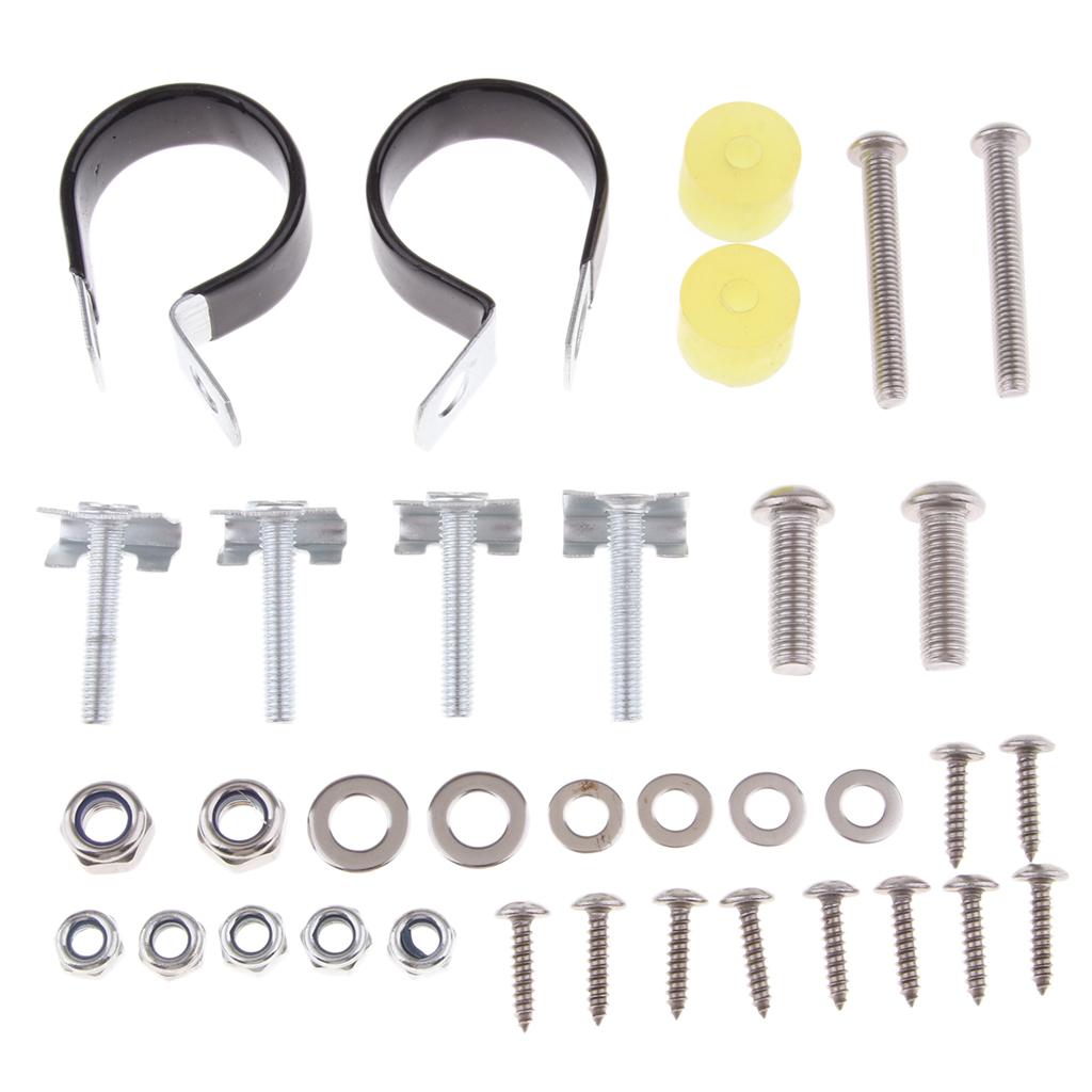 Lower Vented Fairings Kit Hardware Screw Clamps Clips for Harley Touring