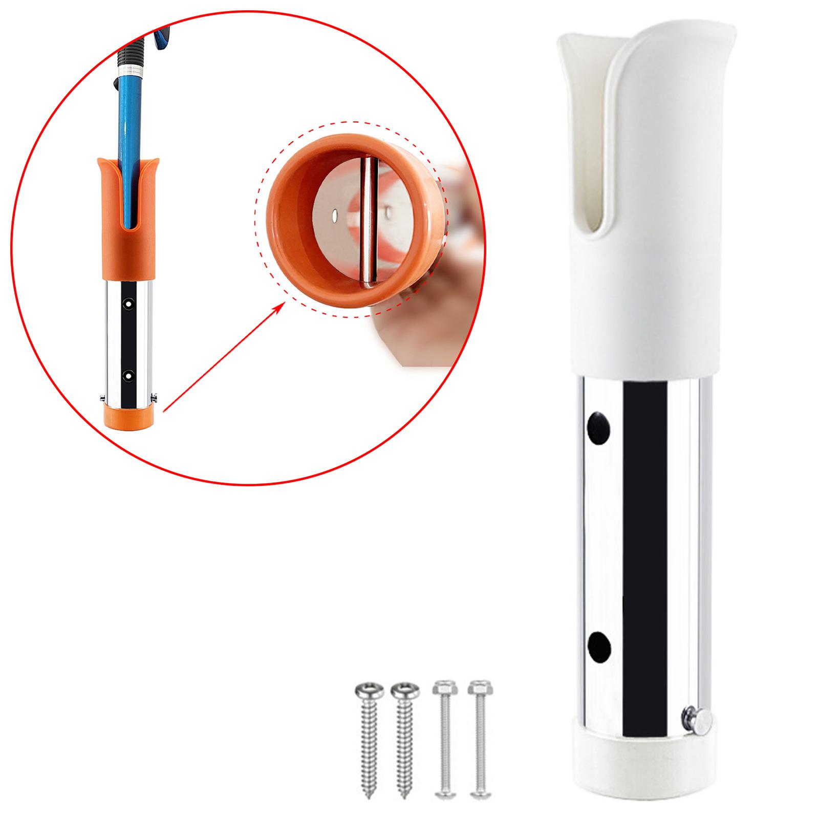 Boat Fishing Rod Rack Holder Marine Saltwater Stainless Steel 316  White