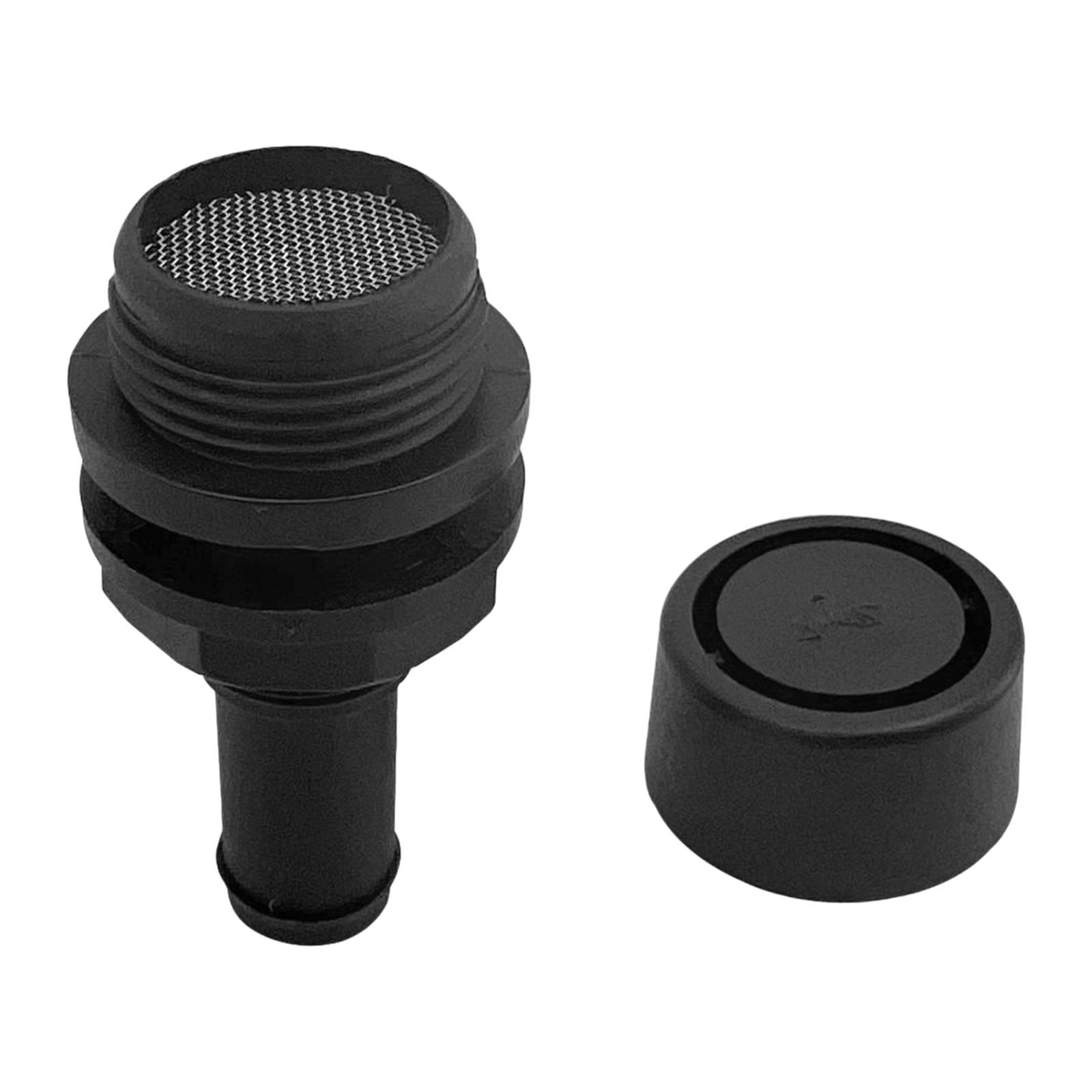 Fuel Tank Vent Straight Black