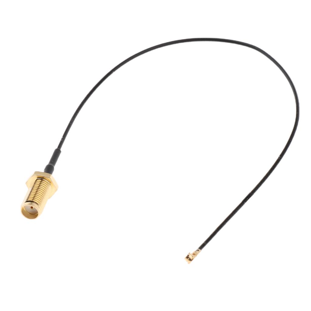 Antenna WiFi Pigtail Cable IPX to SMA Coaxial  Black 15cm