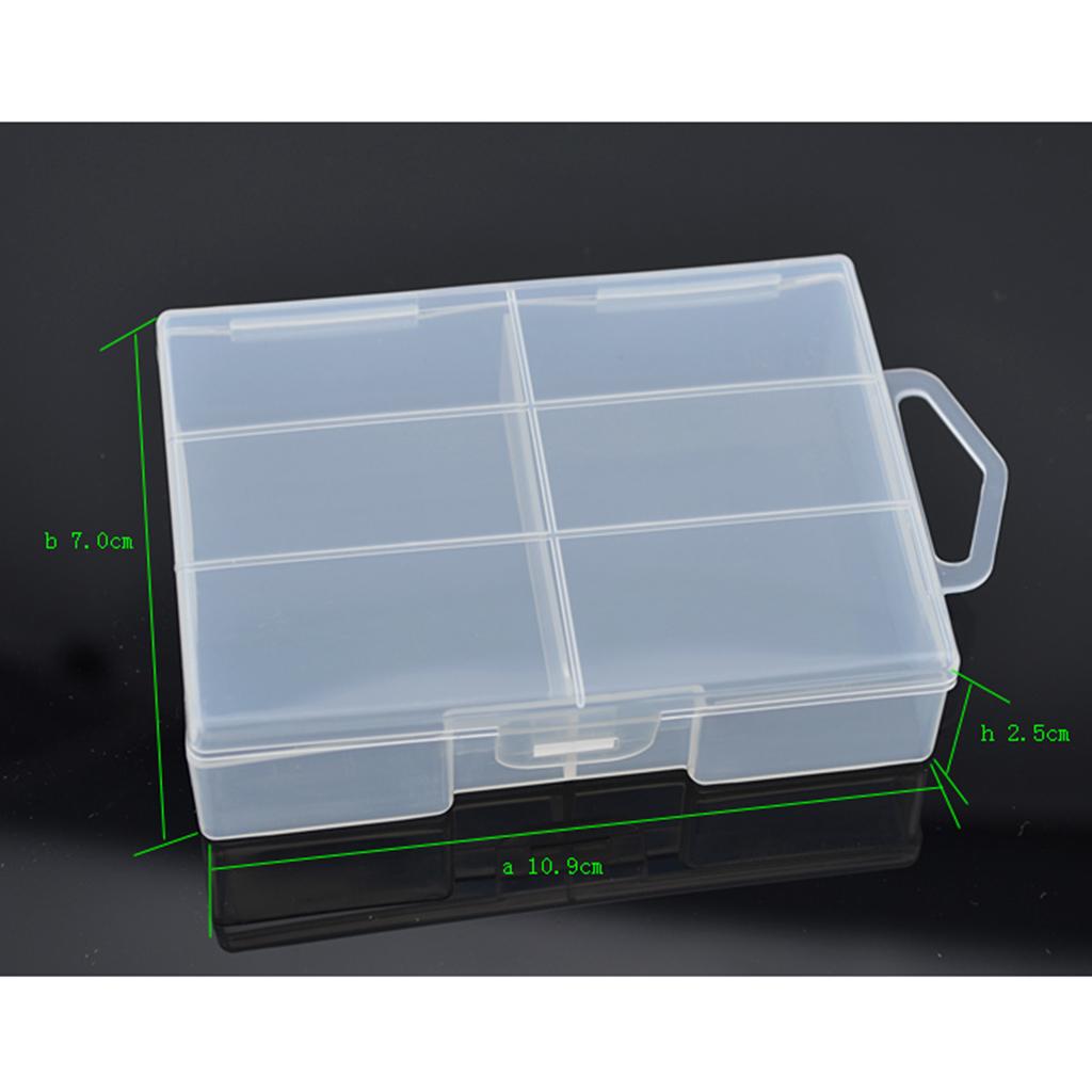 2xClear AAA Plastic Battery Storage Case/Organizer/Holder Holds 24x AAA
