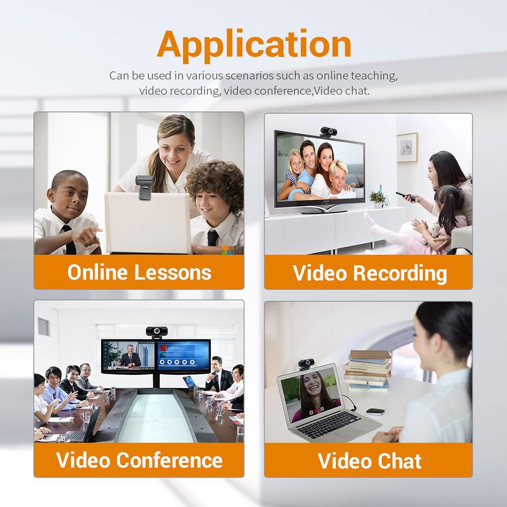 HD Camera Web Cam With MIC Clip-On For Desktop Laptop