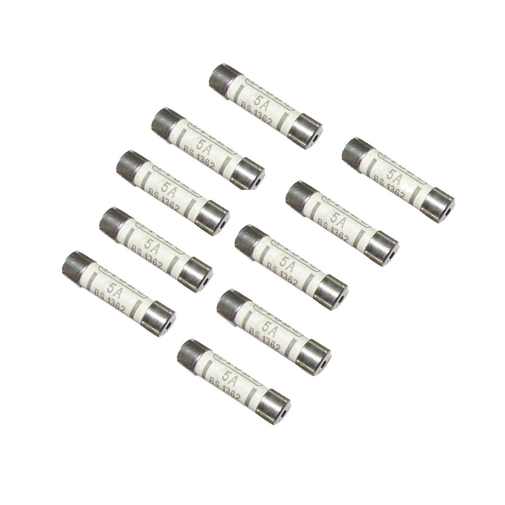 6mm x 25mm 240V 5A BS1362 Ceramic Fuse