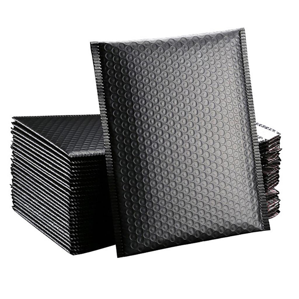 50pcs Bubble Mailers 15x18cm Padded Envelopes Shipment Tear Resistance Black
