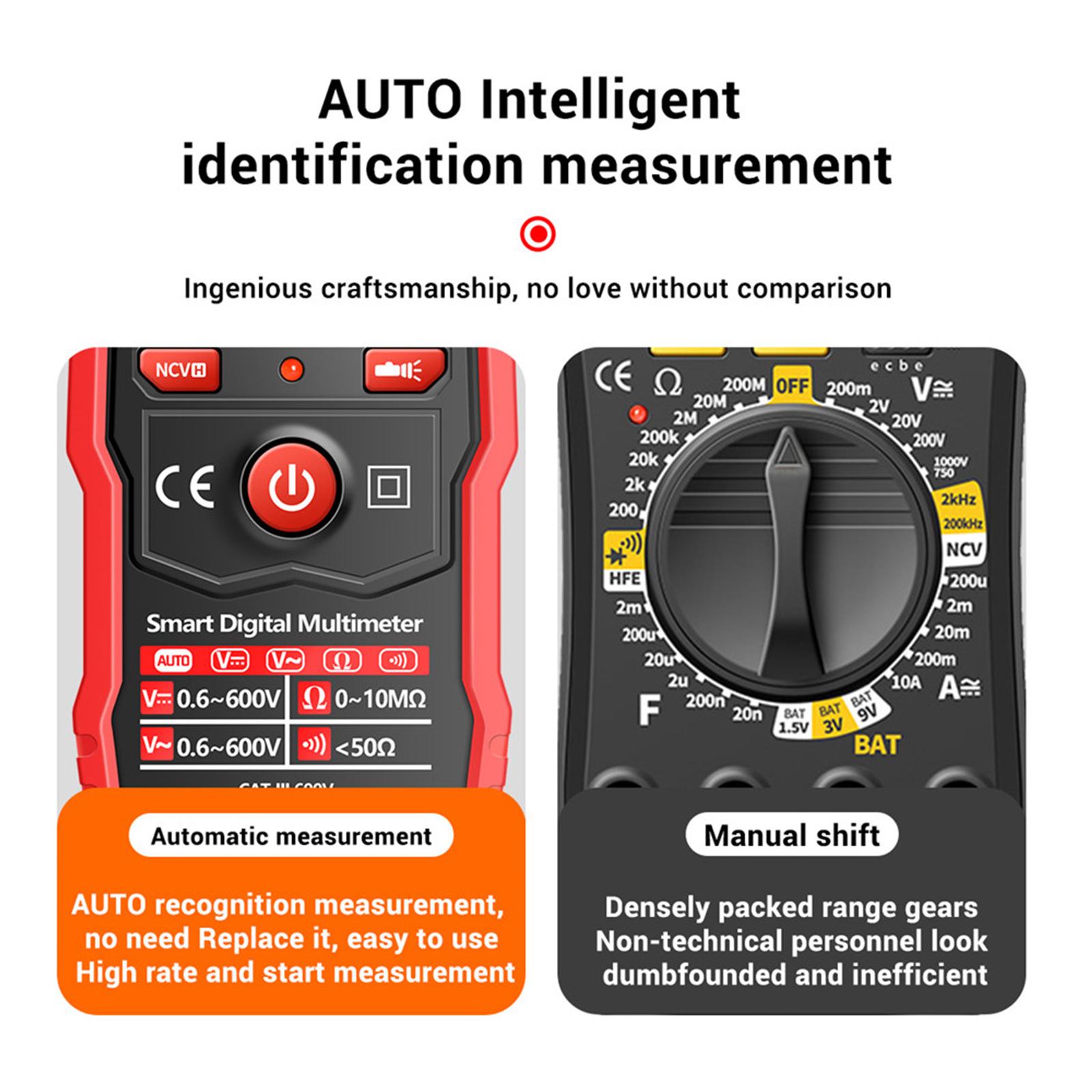 Digital Multimeter Intelligent Multimeter Voltmeter for Circuit Repair Home