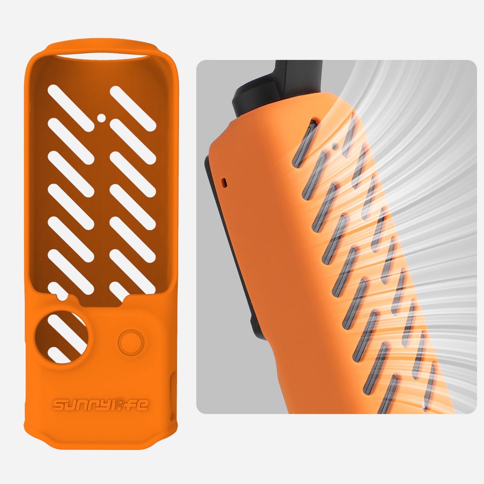 Camera Shell Protective Case Non Slip Replaces Gimbal Camera Protective Case Orange