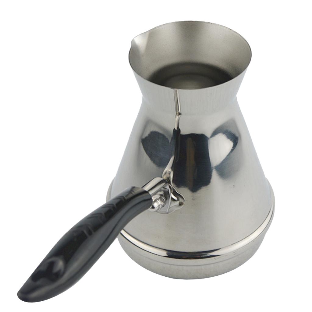 Turkish Coffee Pot Milk Warmer Jug Handle Stainless Steel ...