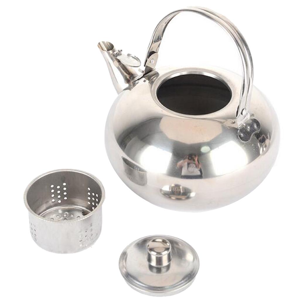 Stainless Steel Teapot Coffee Pot Tea Kettle with Strainer Infuser