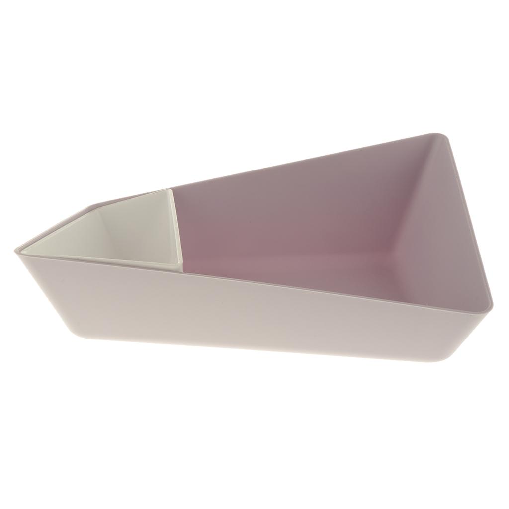 Plastic Multi-functional Fruit Plate Snack Tray Jewellery Box Purple