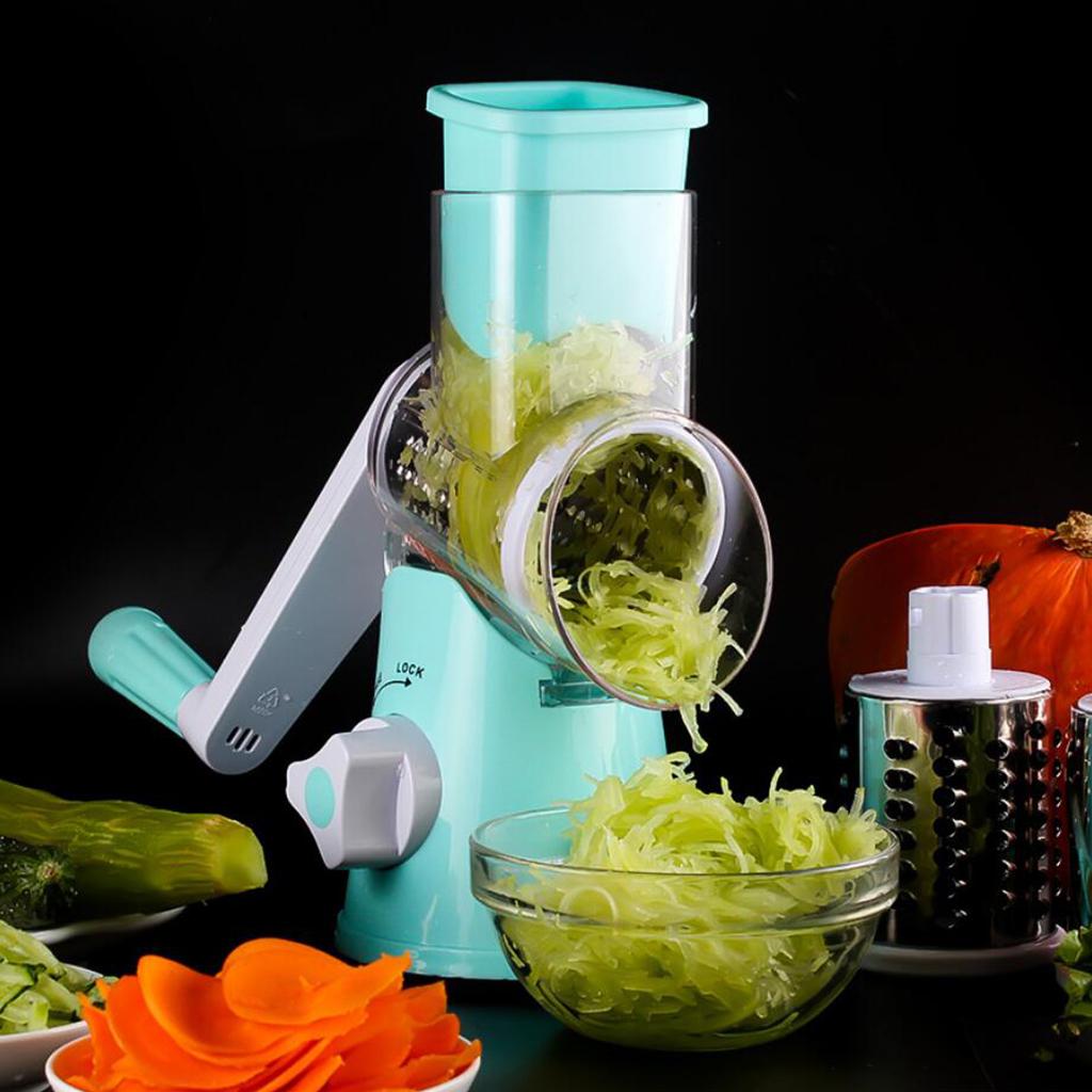 Vegetable Cutter Shredder Cheese Grater Multi-function Kitchen Gadgets Blue