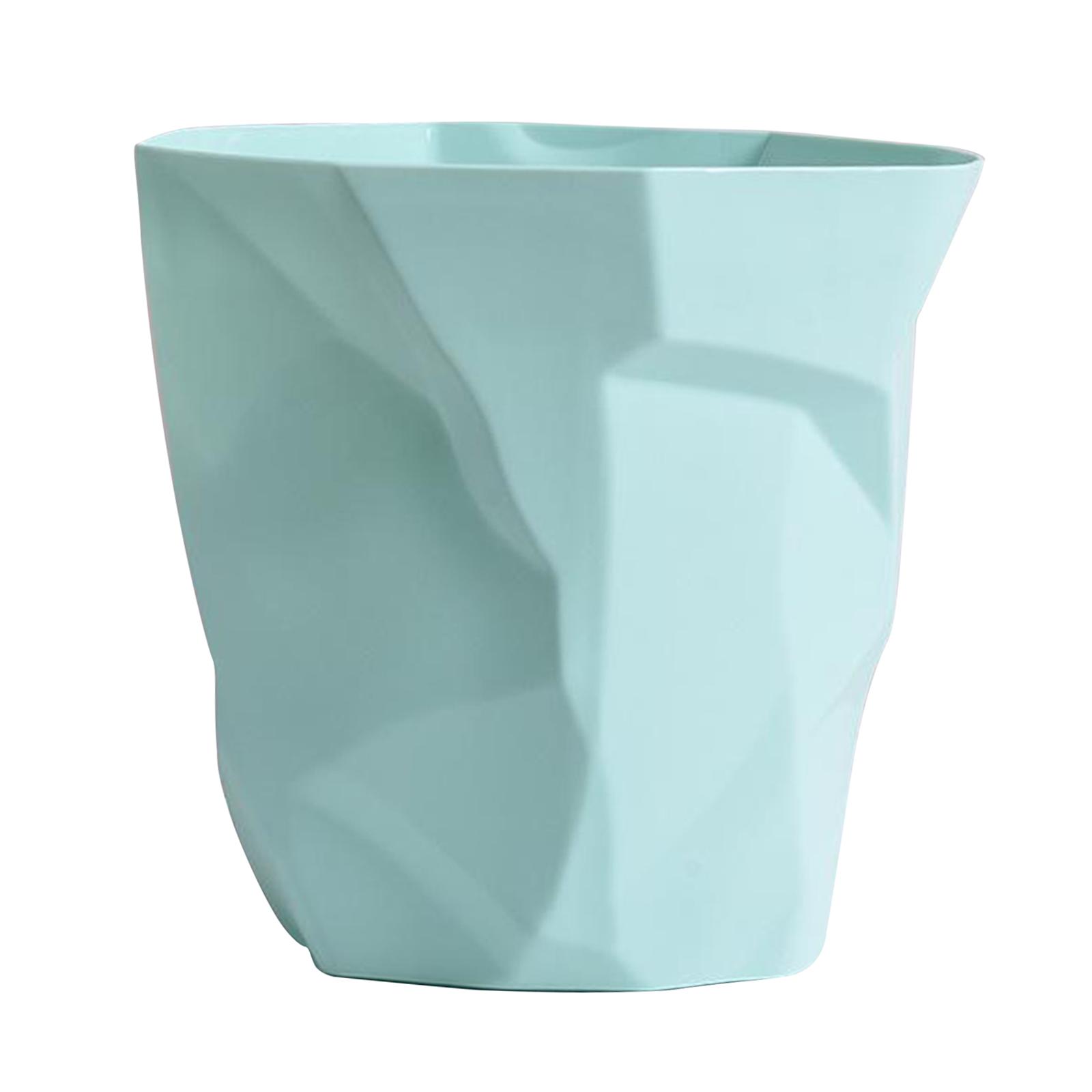Nordic Style PP Trash Can Wastepaper Recycling Wastebasket Light Green Small